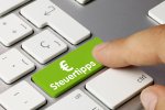 Taste mit Beschriftung Steuertipps